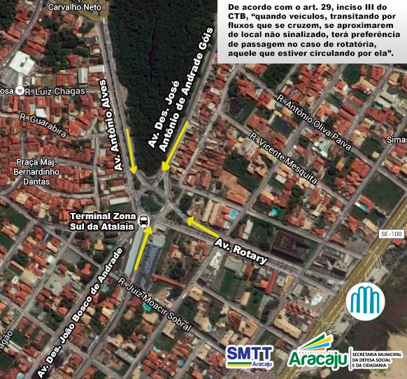 SMTT informa readequação de circulação na rotatória da Atalaia - SMTT Aracaju